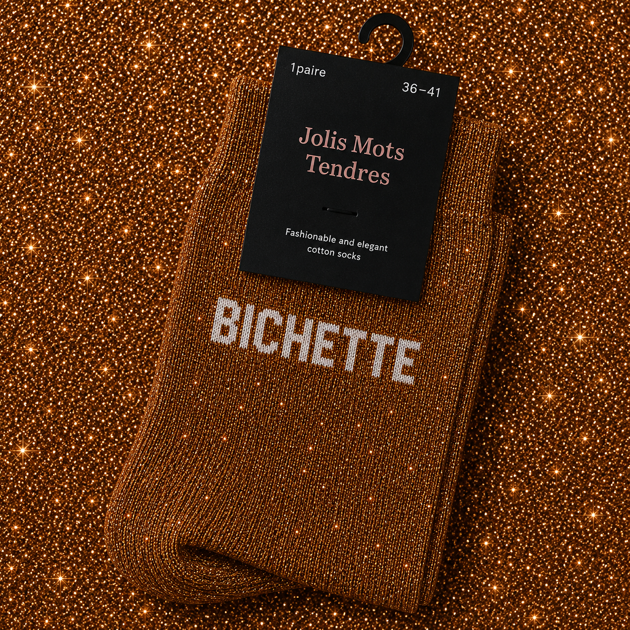 Chaussettes à paillettes - Jolis mots tendres