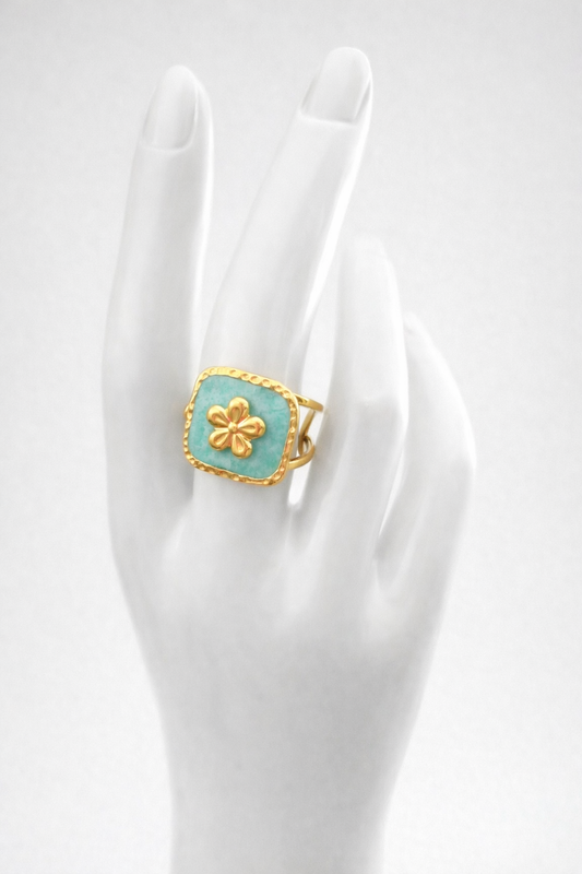 Bague Élise bleue