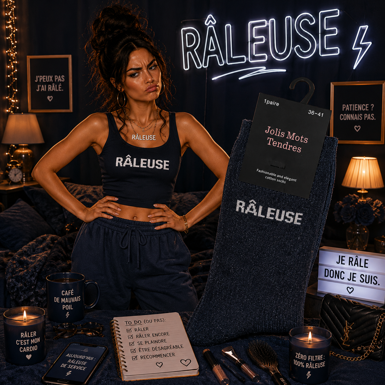 Chaussettes à paillettes - Jolis mots tendres