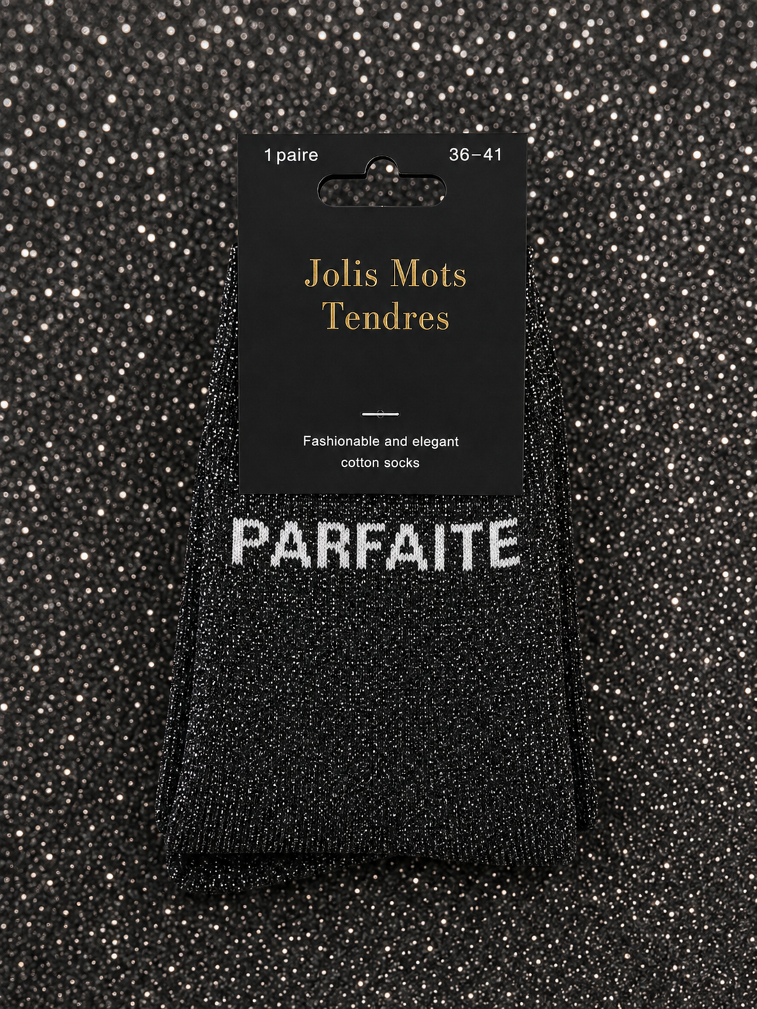 Chaussettes à paillettes - Jolis mots tendres