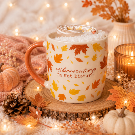Coffret cocooning mug, chaussettes et masque de sommeil