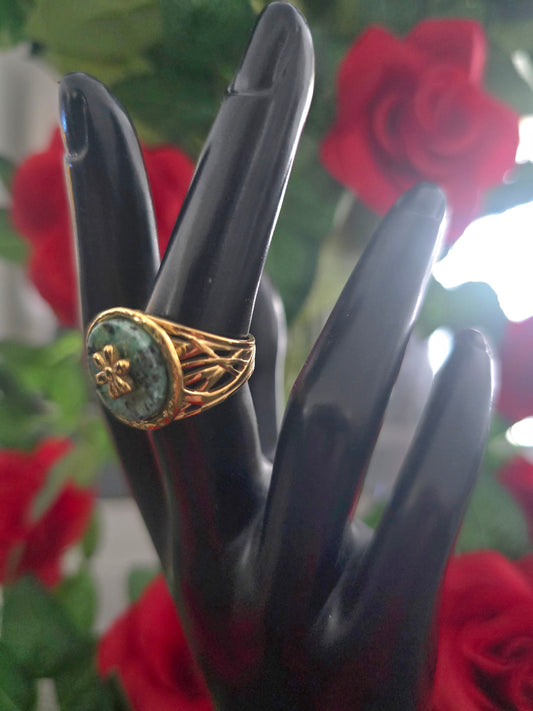 Bague Amandine verte