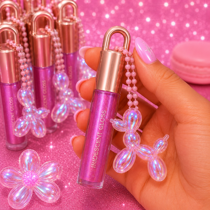 Gloss liquide iridescent – Format porte-clés