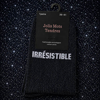 Chaussettes à paillettes - Jolis mots tendres
