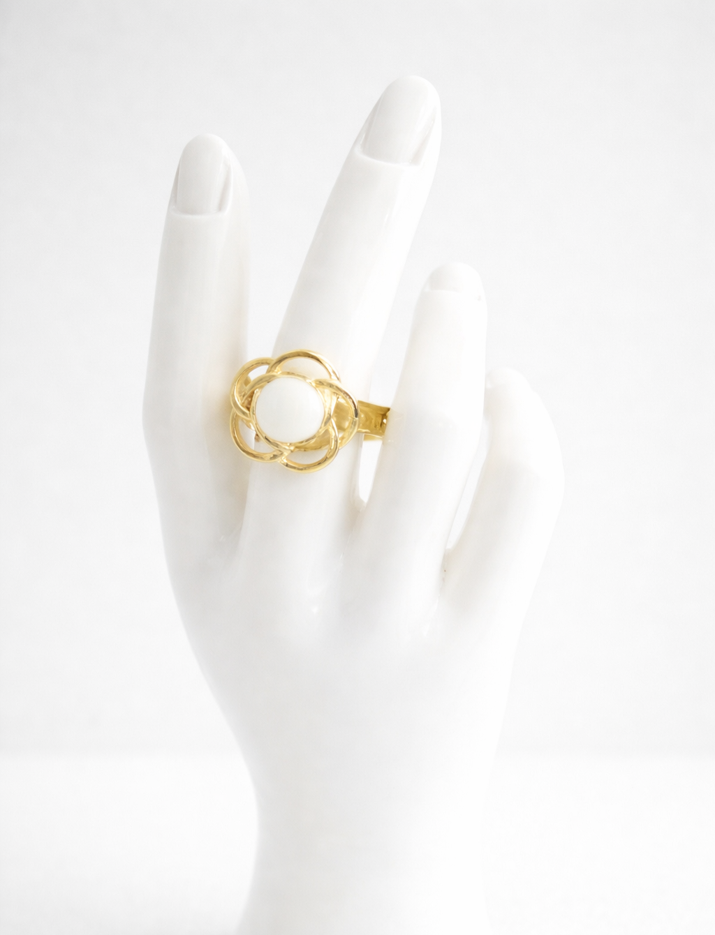 Bague Flora blanche 🌺