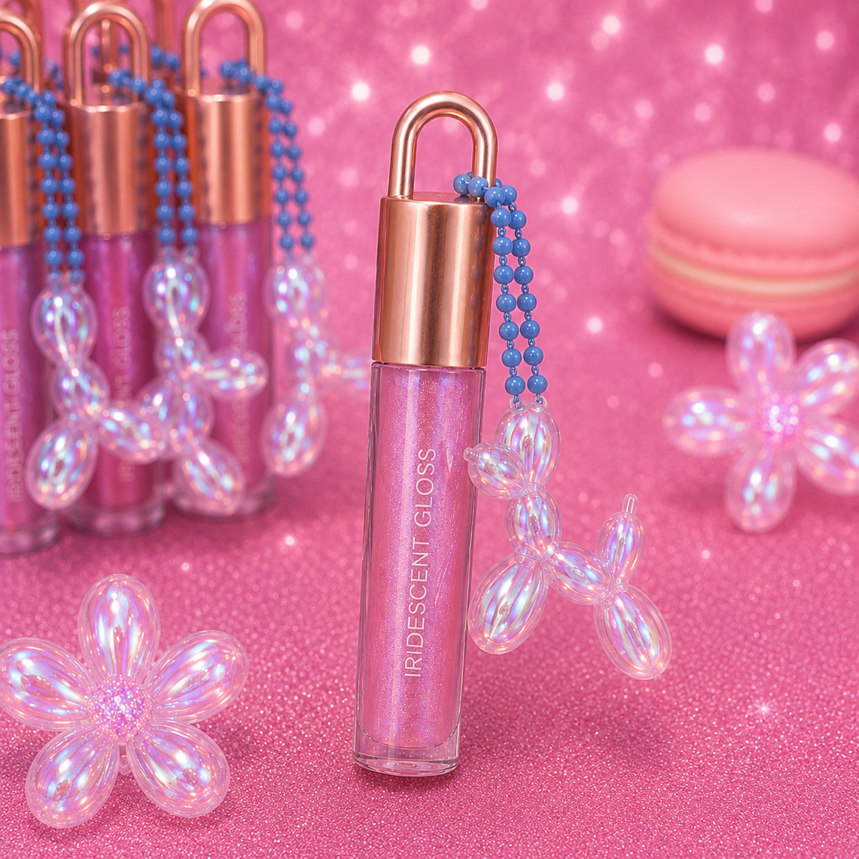 Gloss liquide iridescent – Format porte-clés