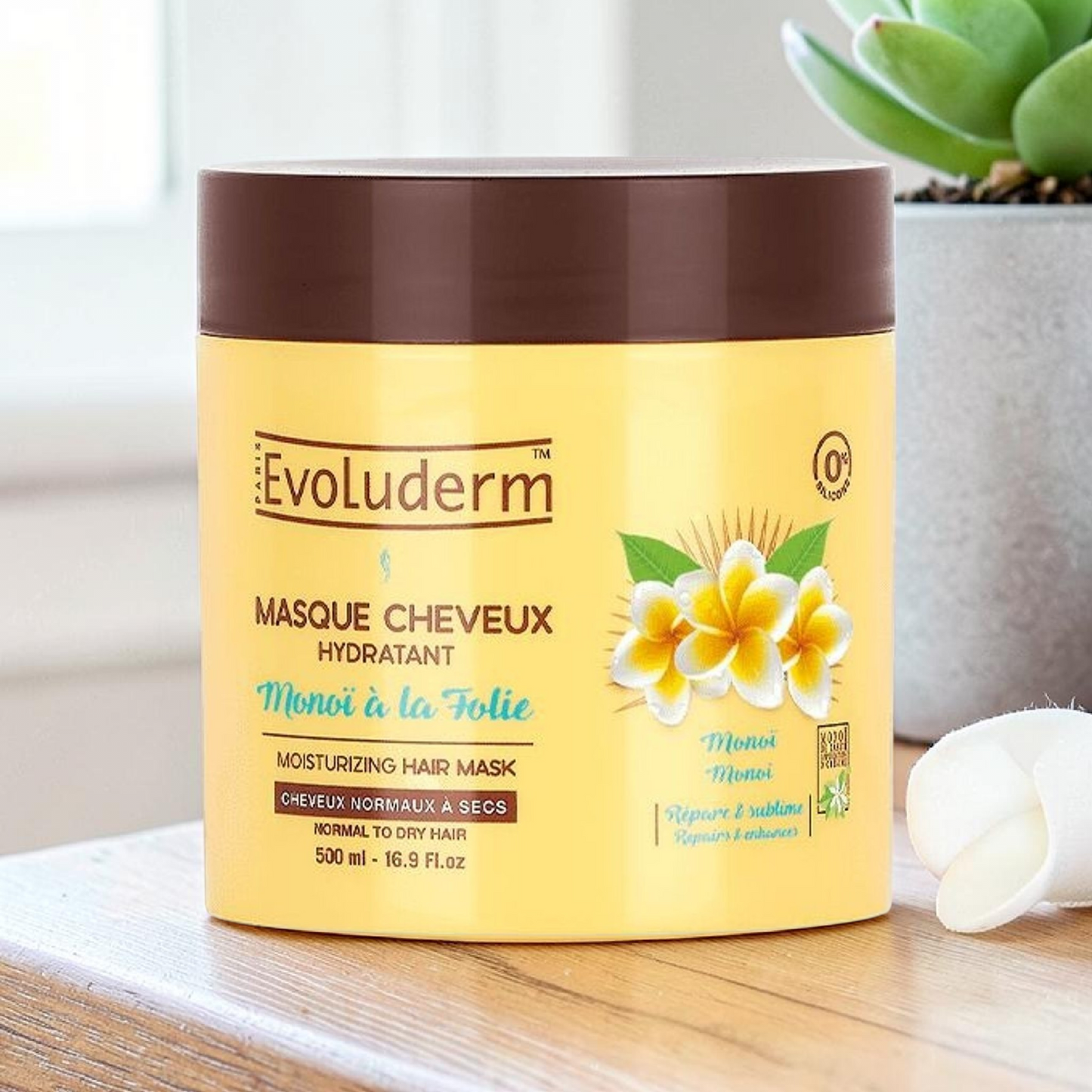 Masque pour les cheveux hydratant monoï