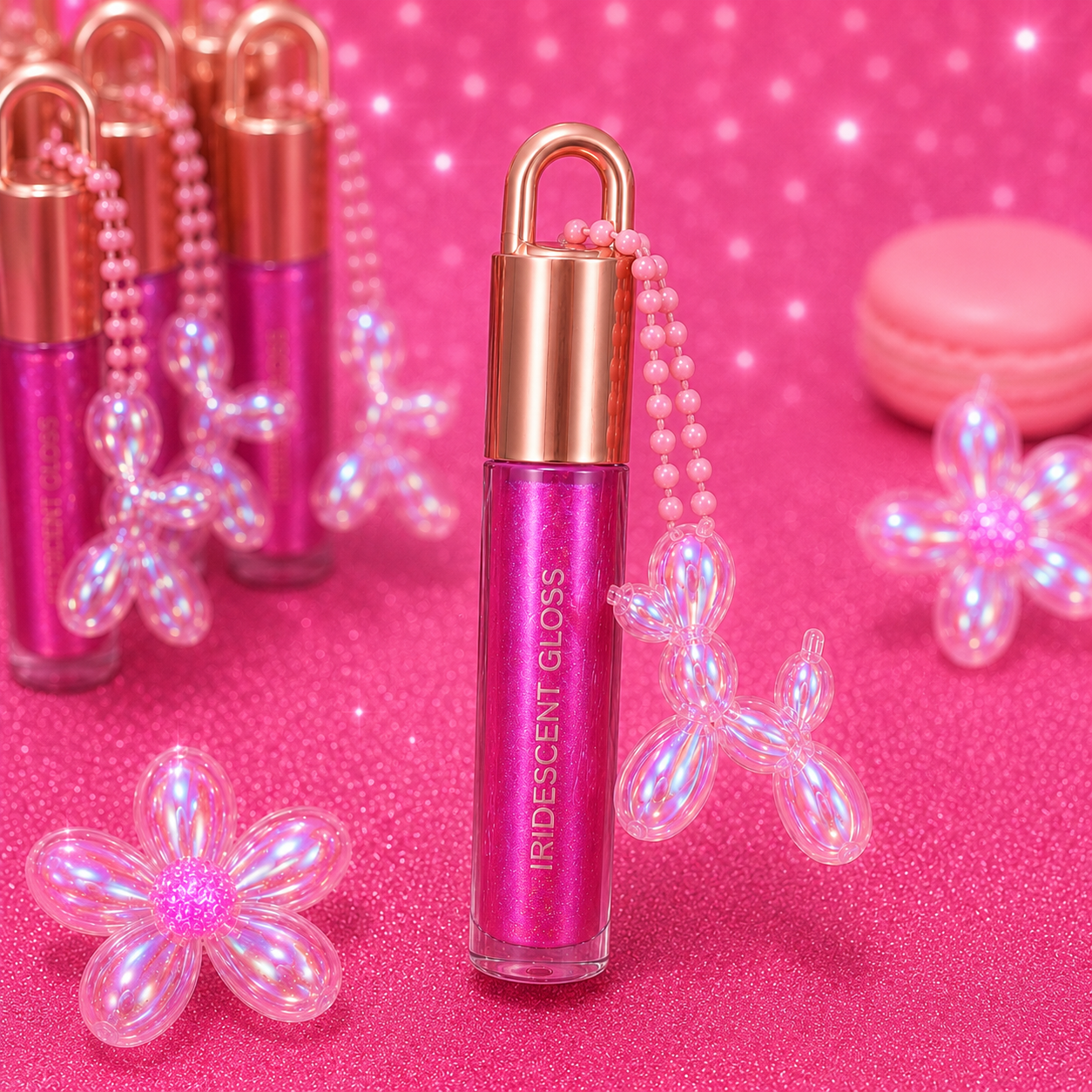 Gloss liquide iridescent – Format porte-clés