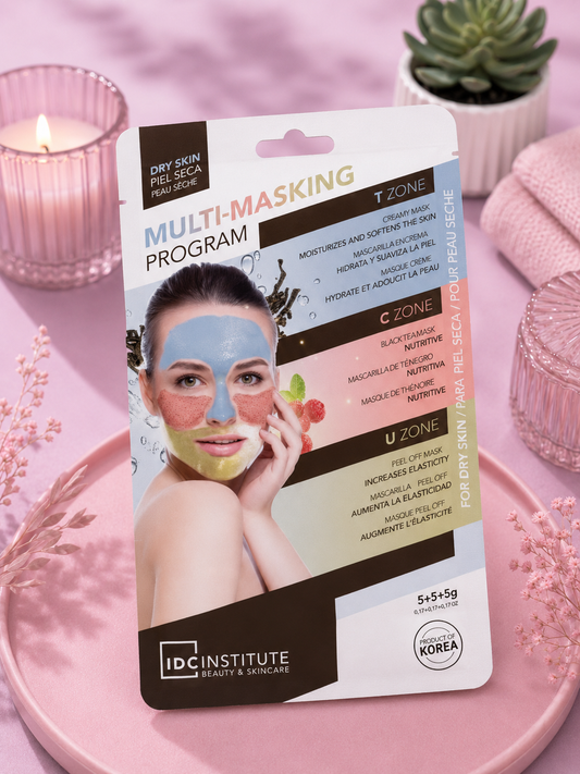 Masque visage multi-effets 3 zones Coréen – Peaux sèches