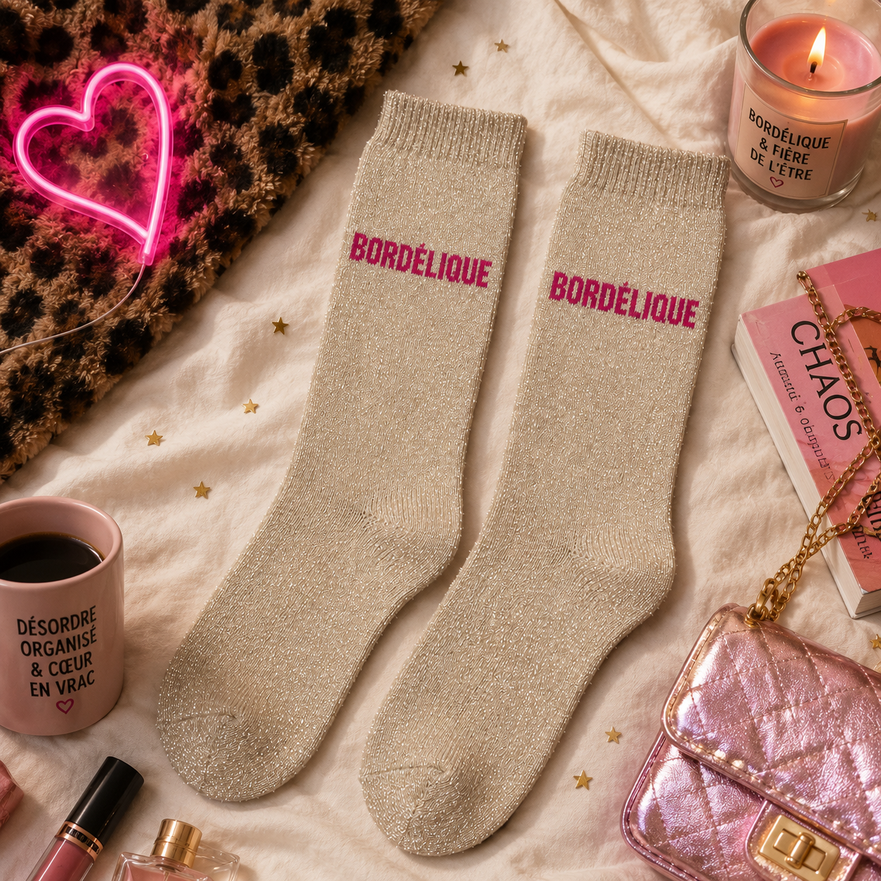 Chaussettes à paillettes - Jolis mots tendres