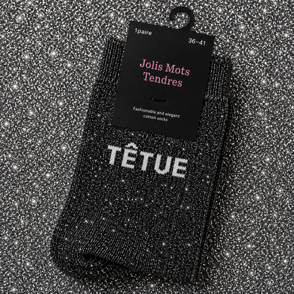 Chaussettes à paillettes - Jolis mots tendres