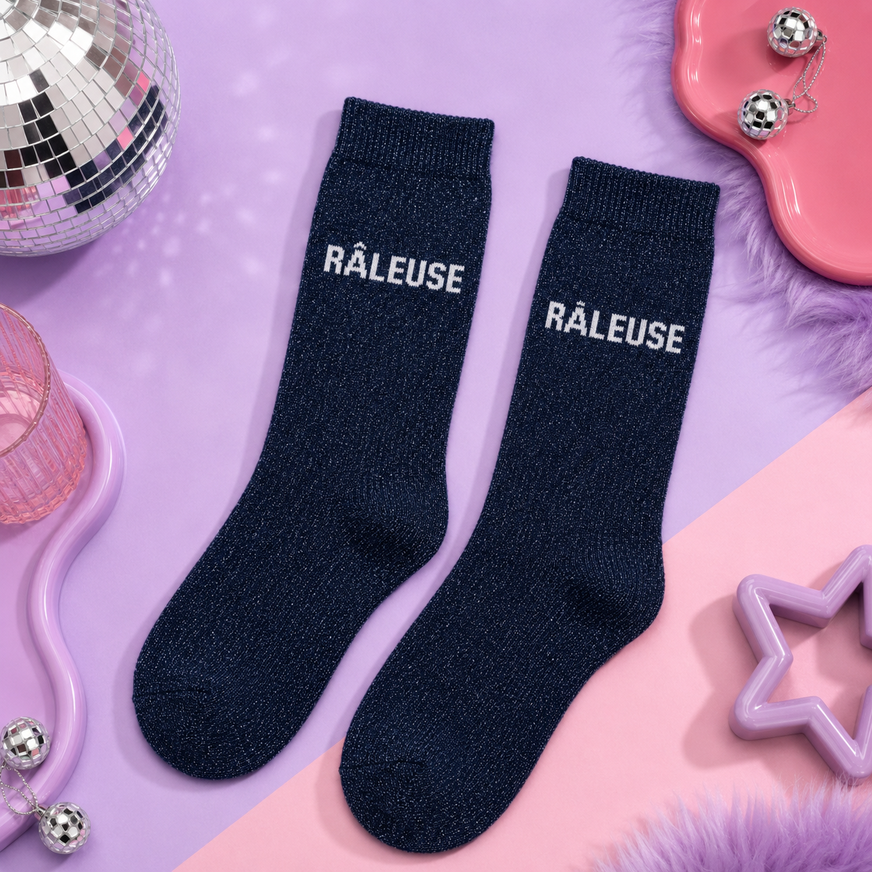 Chaussettes à paillettes - Jolis mots tendres