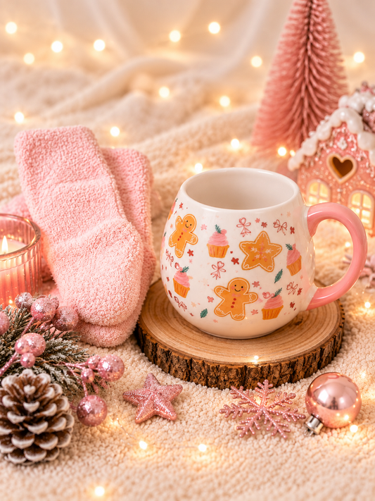 Ensemble mug gourmand avec 1 paire de chaussettes