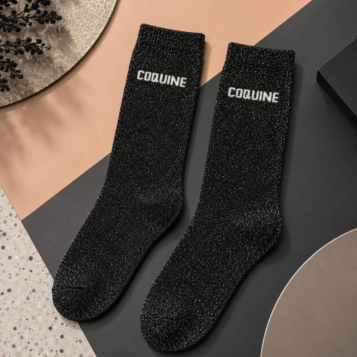 Chaussettes à paillettes - Jolis mots tendres