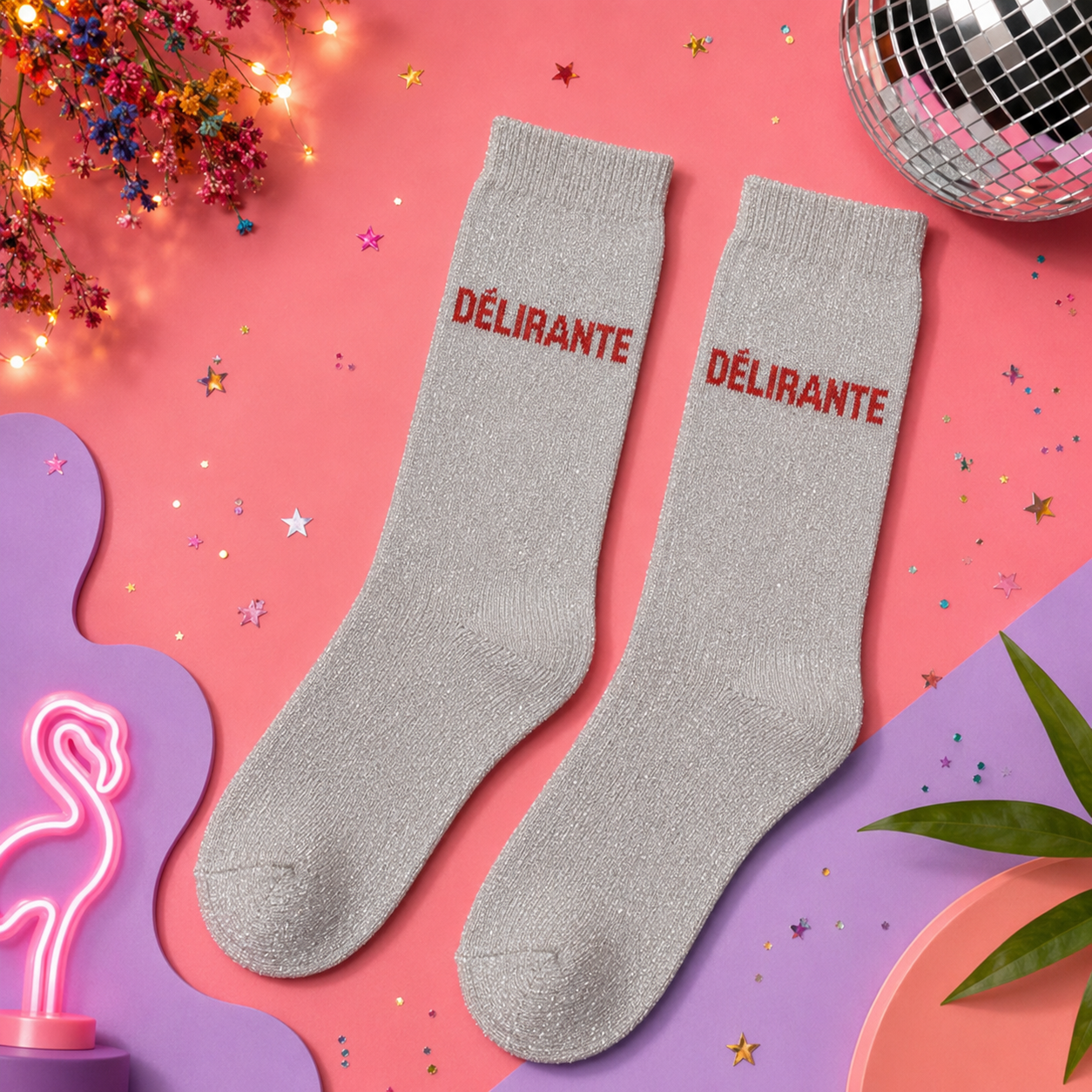 Chaussettes à paillettes - Jolis mots tendres