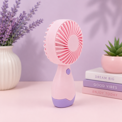 Ventilateur portable rechargeable USB – Pastel mat