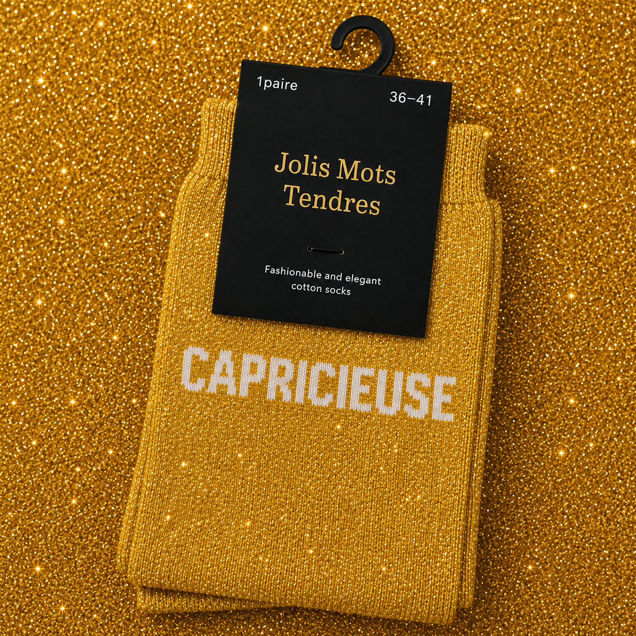 Chaussettes à paillettes - Jolis mots tendres