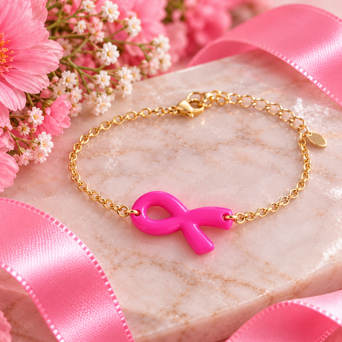 Bracelet octobre rose 🎀