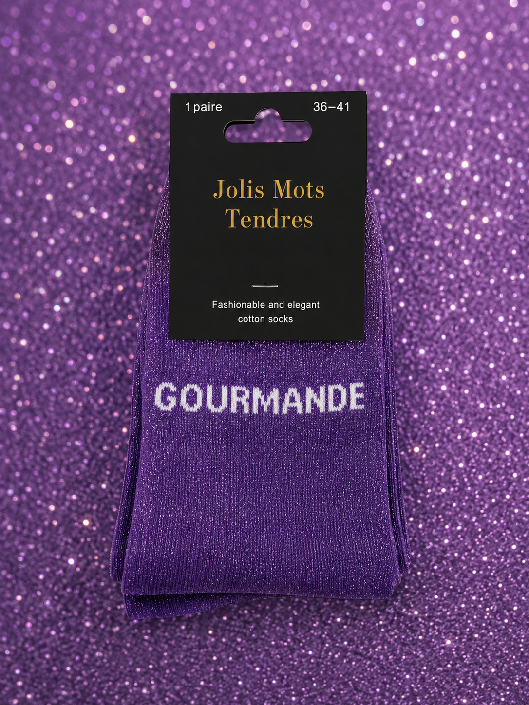 Chaussettes à paillettes - Jolis mots tendres