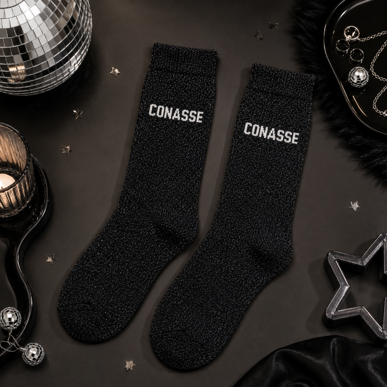 Chaussettes à paillettes - Jolis mots tendres
