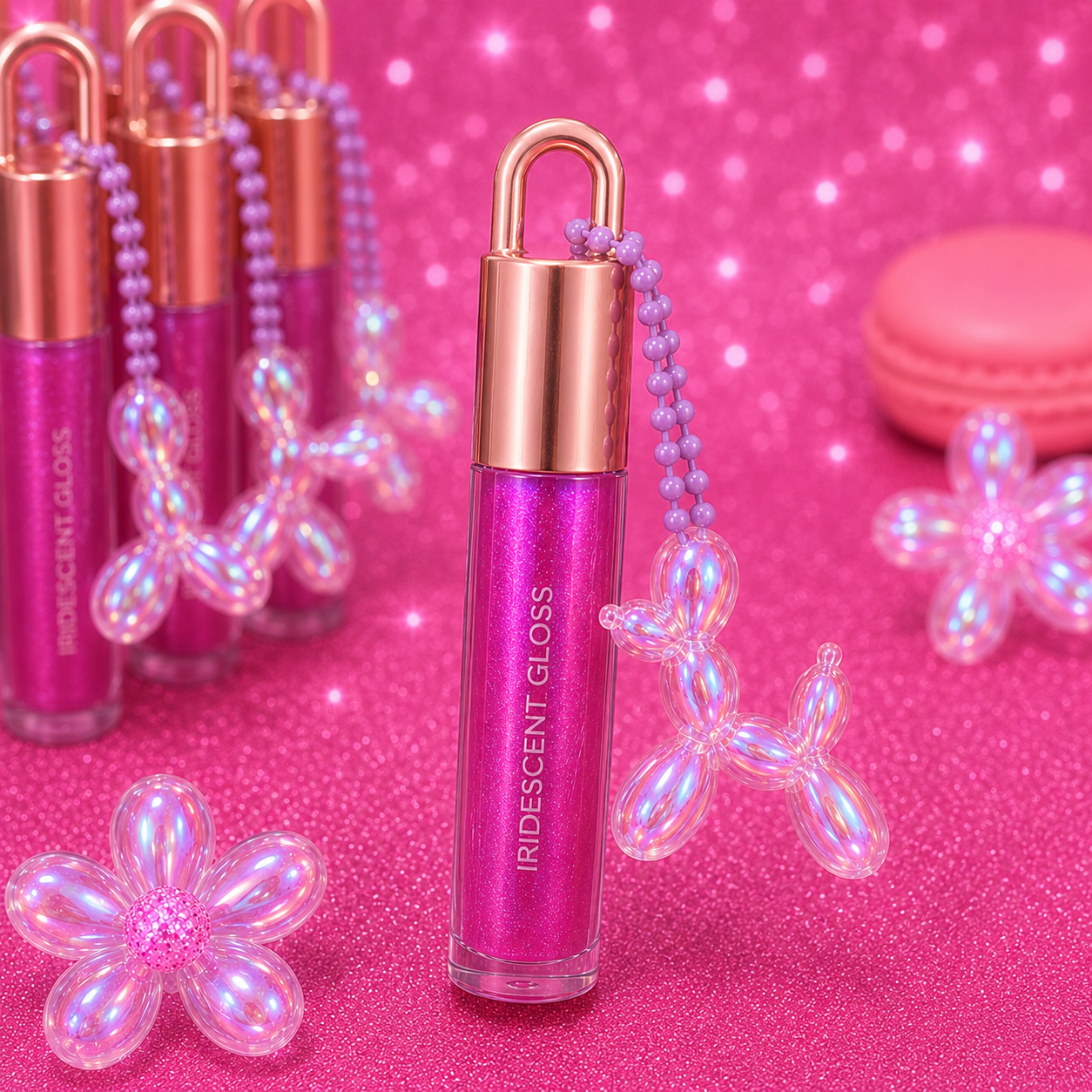 Gloss liquide iridescent – Format porte-clés