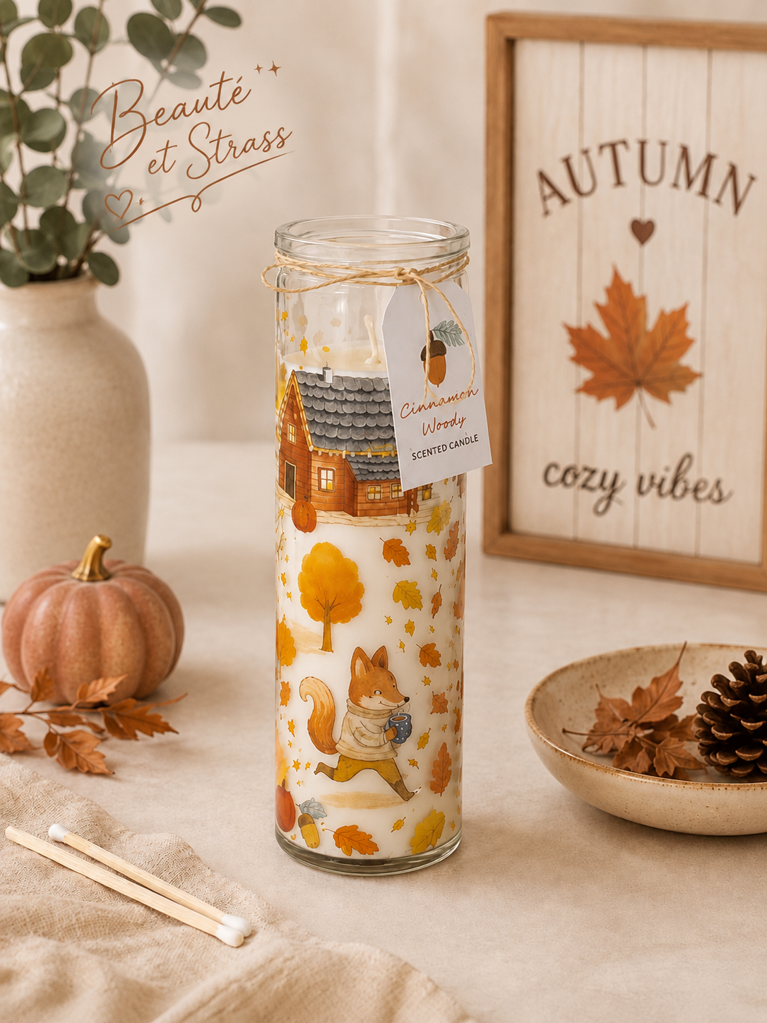 Bougie parfumée cinnamon woods – Cannelle