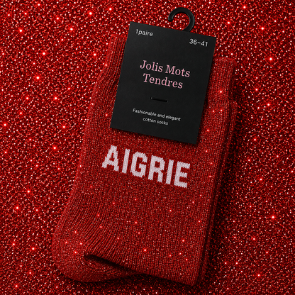 Chaussettes à paillettes - Jolis mots tendres