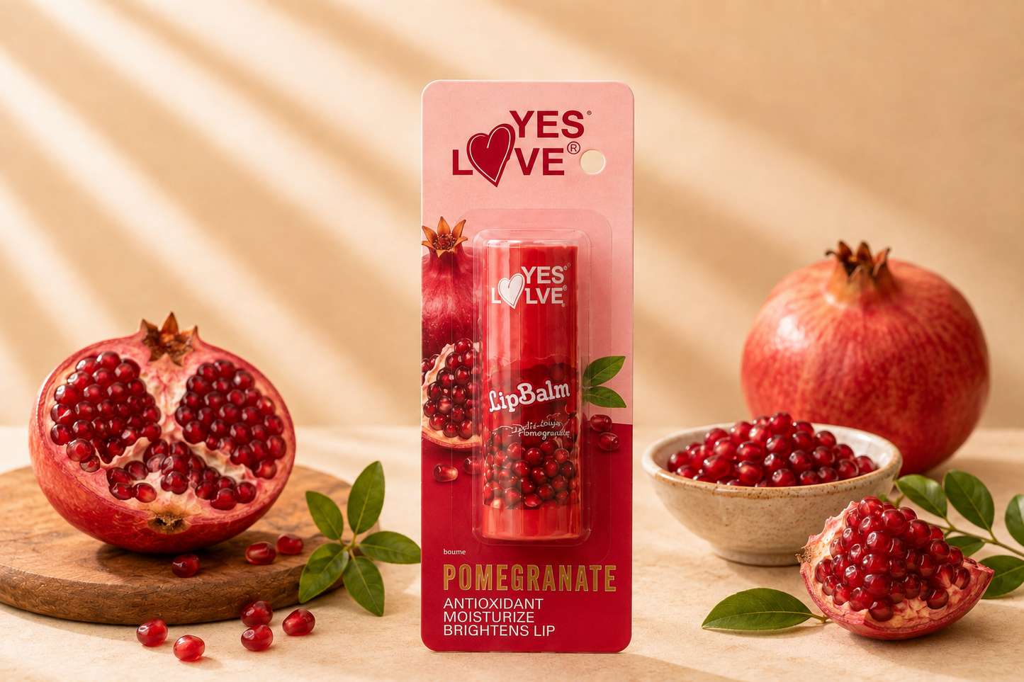 Baumes à lèvres antioxydants fruités
