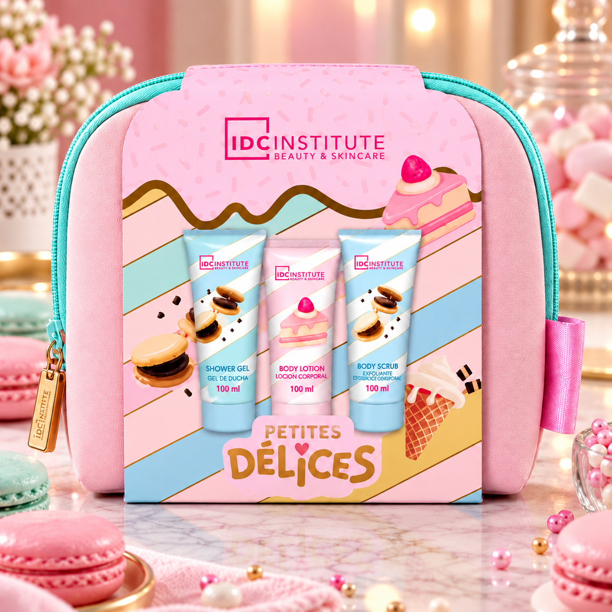 Coffret soin du corps Petites Délices avec trousse