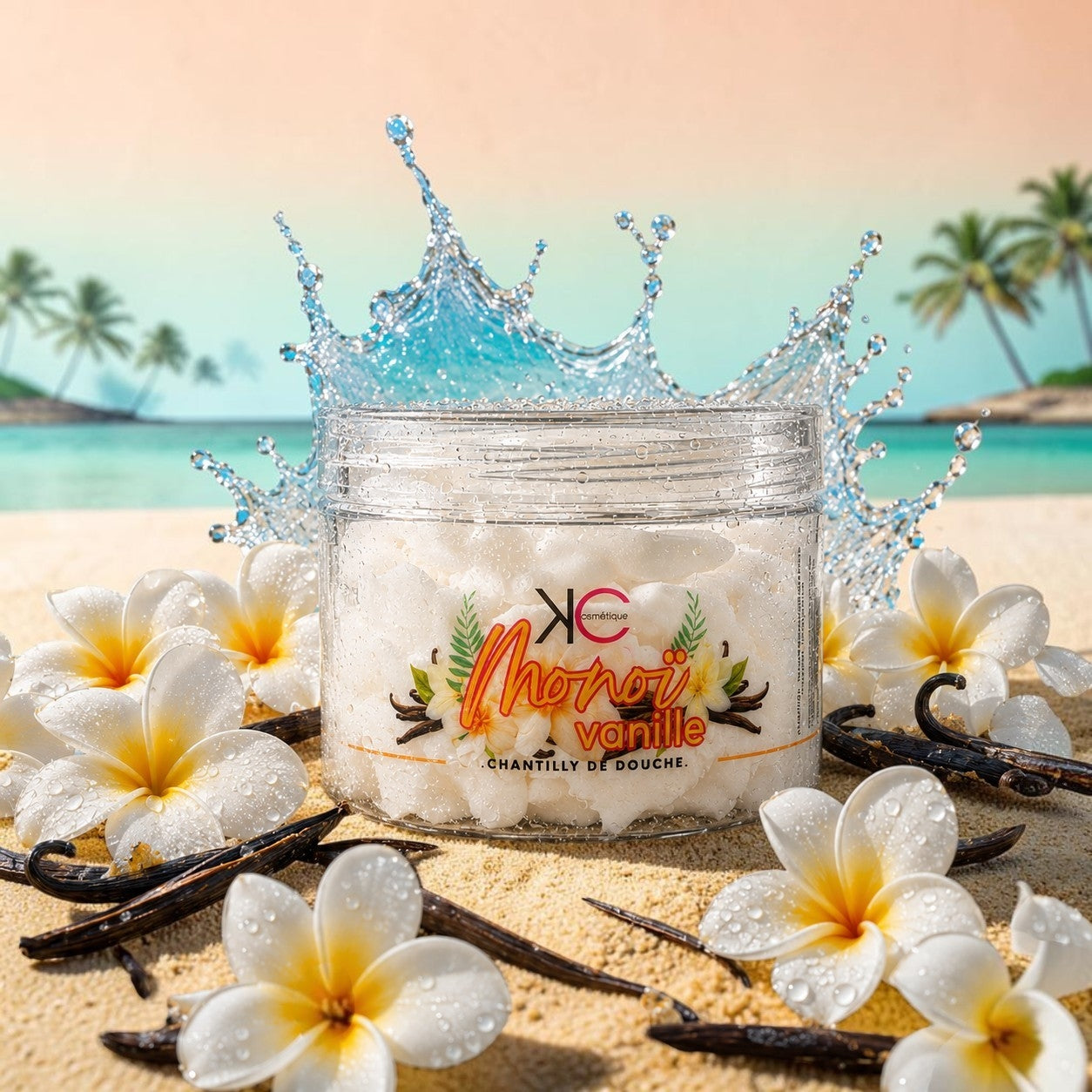PRÉCOMMANDE - Chantilly de douche et de bain monoï et vanille
