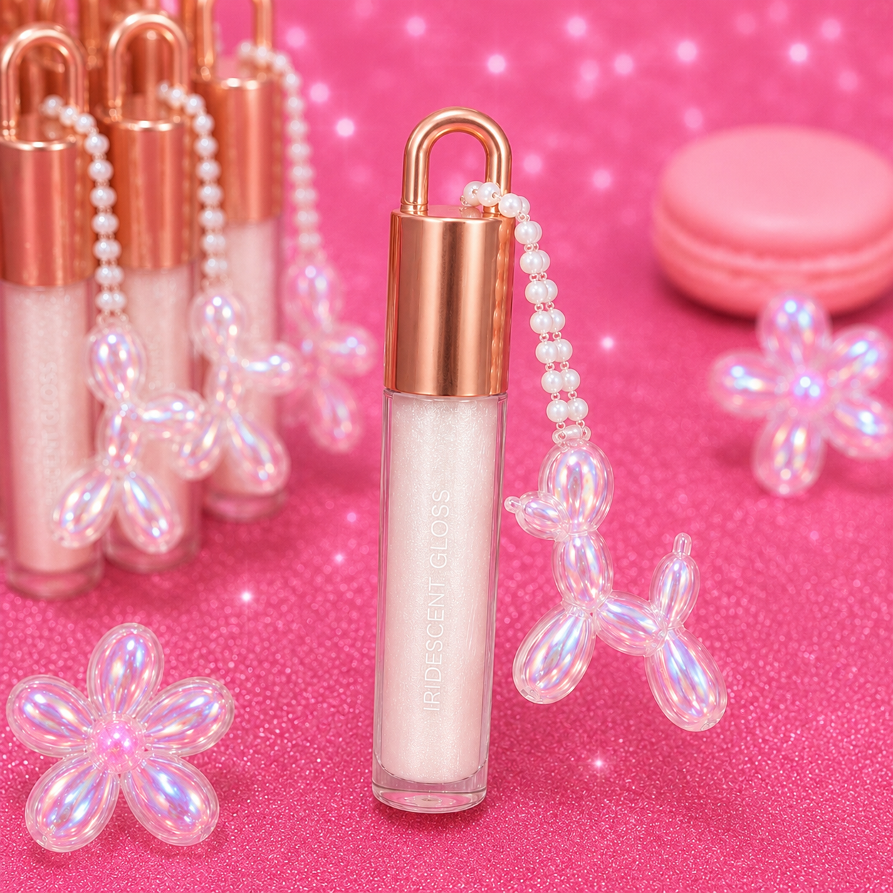 Gloss liquide iridescent – Format porte-clés