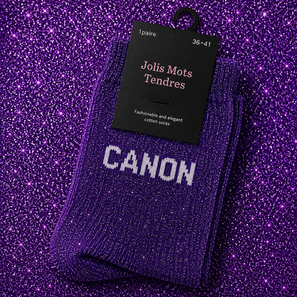 Chaussettes à paillettes - Jolis mots tendres